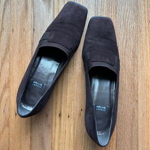 Vintage Stuart Weitzman Women's Brown Suede Loafers